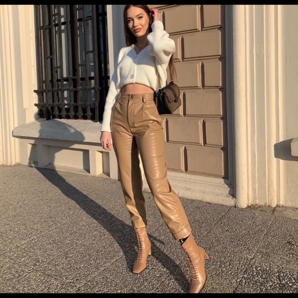 GORGEOUS ZARA NWT Faux Leather Pants